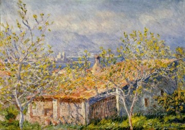  House Oil Painting - Gardener s House at Antibes Claude Monet